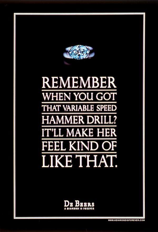 De Beers Variable Hammer Drill Ad