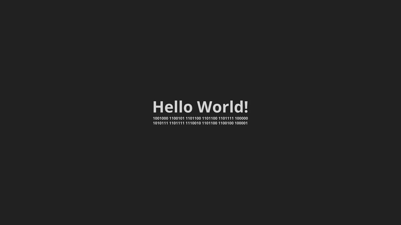 Hello, World!